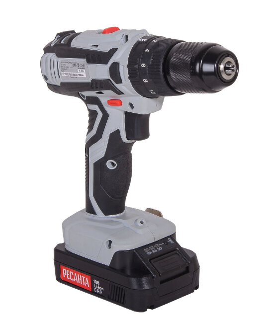 Дрель-шуруповерт аккумуляторная ДА-18-2ЛК-У Ресанта в Красноярске