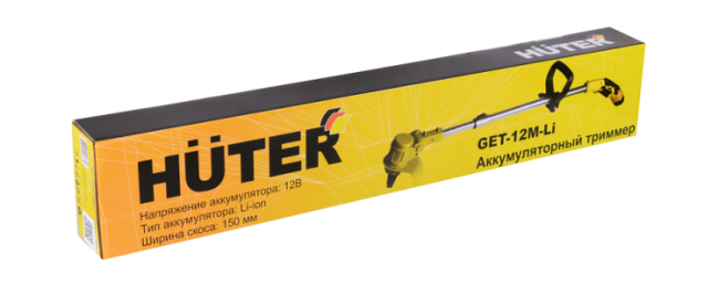 Аккумуляторный триммер GET-12M-2Li Huter (в комплекте 2 АКБ и ЗУ) в Красноярске Аккумуляторный триммер GET-12M-2Li Huter (в комплекте 2 АКБ и ЗУ) в Красноярске