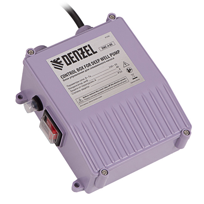 Скважинный насос DWC-4-80, центробежный, диаметр 4", 1500 Вт, 5700 л/ч, напор 80 м Denzel в Красноярске