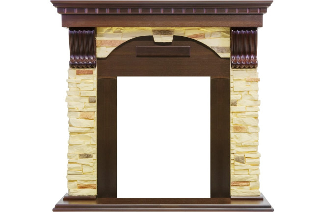 Каминокомплект Dublin угловой - Темный дуб / Сланец с очагом Majestic FX M Brass в Красноярске Каминокомплект Dublin угловой - Темный дуб / Сланец с очагом Majestic FX M Brass в Красноярске