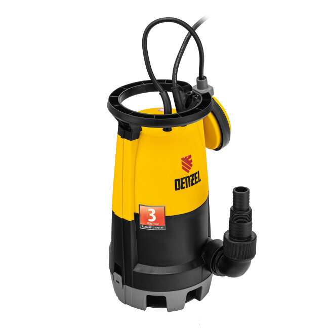 Дренажный насос для чистой и грязной воды DP450S, 450 Вт, напор 6 м, 12000 л/ч Denzel в Красноярске