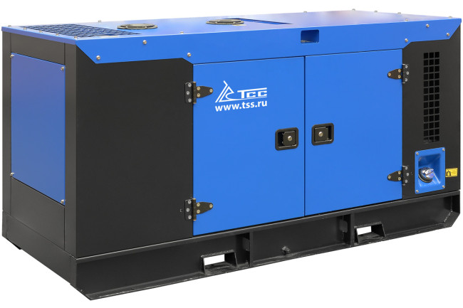 Дизельный генератор ТСС АД-20С-Т400-1РКМ7 в шумозащитном кожухе в Красноярске