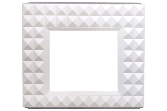 Каминокомплект Diamond - Бьянко белый с очагом Vision 23 LED FX в Красноярске Каминокомплект Diamond - Бьянко белый с очагом Vision 23 LED FX в Красноярске