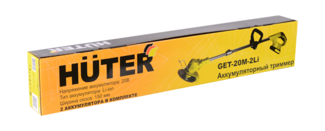 Аккумуляторный триммер GET-20M-2Li Huter (в комплекте 2 АКБ и ЗУ) в Красноярске Аккумуляторный триммер GET-20M-2Li Huter (в комплекте 2 АКБ и ЗУ) в Красноярске