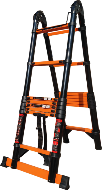 Лестница телескопическая трансформер стальная 3,3/6,6 м TM-5066C в Красноярске