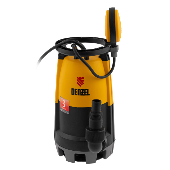 Дренажный насос для чистой и грязной воды DP-600S, 600 Вт, напор 7 м, 13000 л/ч Denzel в Красноярске