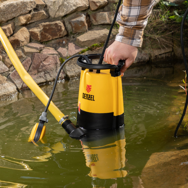 Дренажный насос для чистой и грязной воды DP-600S, 600 Вт, напор 7 м, 13000 л/ч Denzel в Красноярске