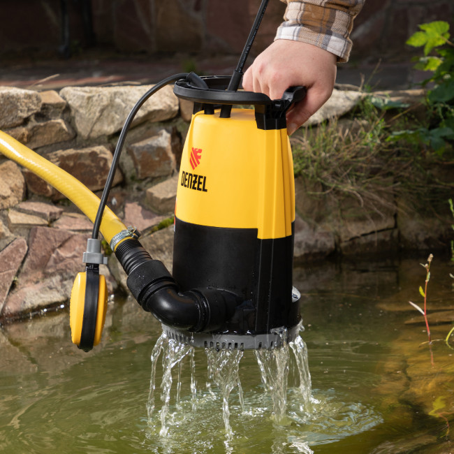 Дренажный насос для чистой и грязной воды DP-600S, 600 Вт, напор 7 м, 13000 л/ч Denzel в Красноярске