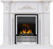 Каминокомплект Martin - Белый дуб, патина золото с очагом Flagstaff Каминокомплект Martin - Белый дуб, патина золото с очагом Flagstaff