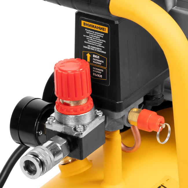 Компрессор воздушный DC1500/24, прямой привод, 1.5 кВт, 24 литра, 220 л/мин Denzel в Красноярске