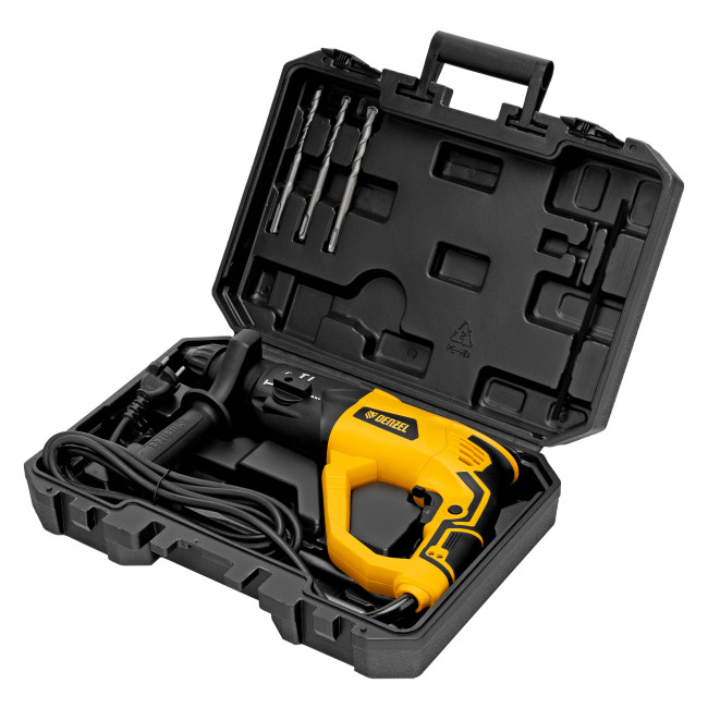 Перфоратор электрический RH-1050-26, SDS-plus, 1050 Вт, 3.2 Дж, 3 плюс 1 режим Denzel в Красноярске