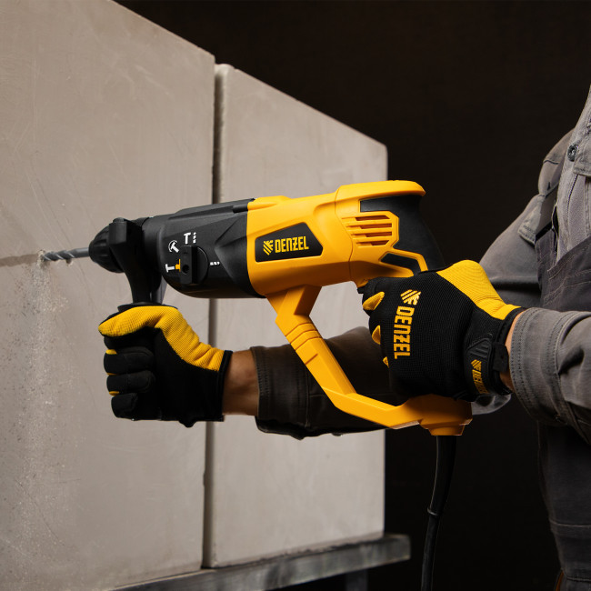 Перфоратор электрический RH-1050-26, SDS-plus, 1050 Вт, 3.2 Дж, 3 плюс 1 режим Denzel в Красноярске