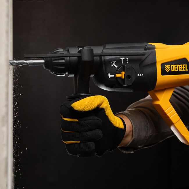Перфоратор электрический RH-1050-26, SDS-plus, 1050 Вт, 3.2 Дж, 3 плюс 1 режим Denzel в Красноярске