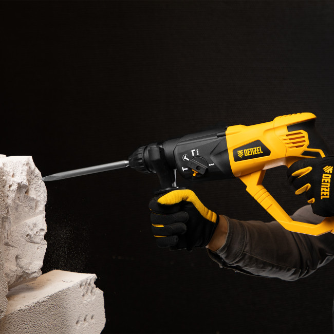 Перфоратор электрический RH-1050-26, SDS-plus, 1050 Вт, 3.2 Дж, 3 плюс 1 режим Denzel в Красноярске