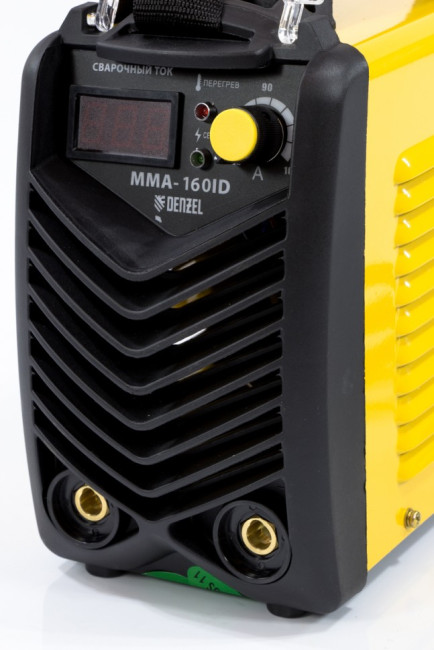 Аппарат инверторный дуговой сварки ММА-160ID, 160 А, ПВР 60%, диаметр электрода 1.6-3.2 мм, провод 2 м Denzel в Красноярске Аппарат инверторный дуговой сварки ММА-160ID, 160 А, ПВР 60%, диаметр электрода 1.6-3.2 мм, провод 2 м Denzel в Красноярске