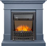 Каминокомплект California STD CRM (Разборный) - Санд антрацит с очагом Aspen Black