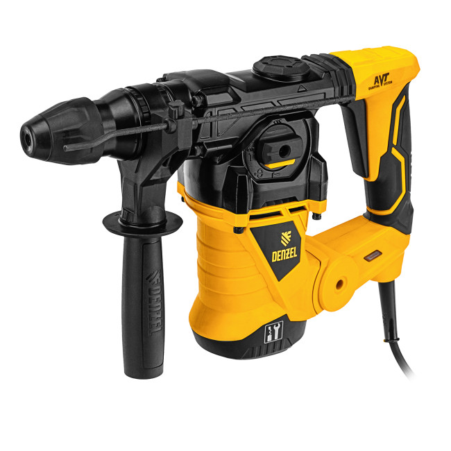 Перфоратор электрический RHV-1250-30, SDS-plus, 1250 Вт, 5 Дж, 3 плюс 1 режим Denzel в Красноярске