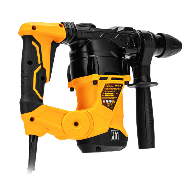 Перфоратор электрический RHV-1250-30, SDS-plus, 1250 Вт, 5 Дж, 3 плюс 1 режим Denzel в Красноярске