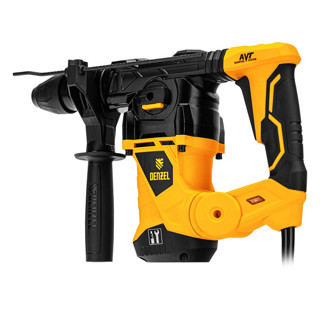 Перфоратор электрический RHV-1250-30, SDS-plus, 1250 Вт, 5 Дж, 3 плюс 1 режим Denzel в Красноярске