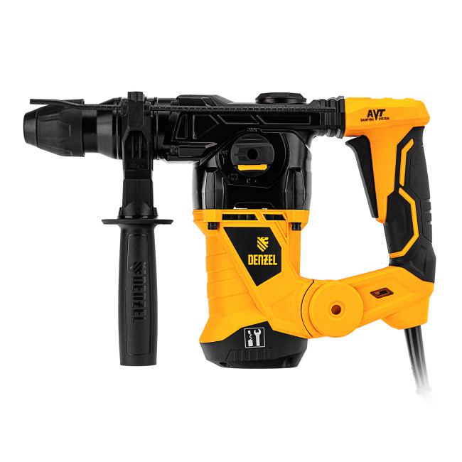 Перфоратор электрический RHV-1250-30, SDS-plus, 1250 Вт, 5 Дж, 3 плюс 1 режим Denzel в Красноярске