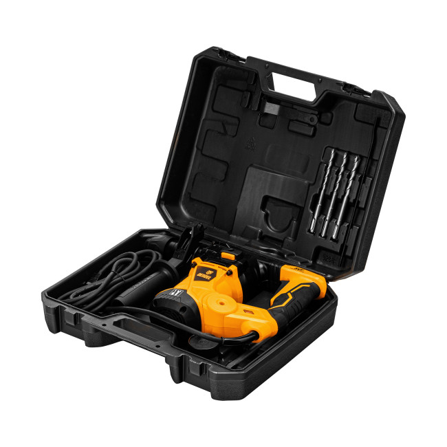 Перфоратор электрический RHV-1250-30, SDS-plus, 1250 Вт, 5 Дж, 3 плюс 1 режим Denzel в Красноярске