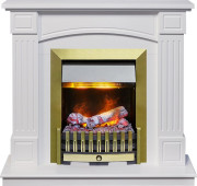 Каминокомплект Boston - Белый (Высота 925см) с очагом Danville Antique Brass FB2 Каминокомплект Boston - Белый (Высота 925см) с очагом Danville Antique Brass FB2