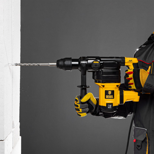 Перфоратор электрический RHV-1050-38-max, SDS-max, 1050 Вт, 10 Дж, 2 плюс 1 режим Denzel в Красноярске