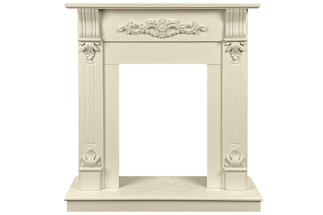 Каминокомплект Palermo SFT (Разборный) - Слоновая кость с очагом Majestic FX M Black RC в Красноярске Каминокомплект Palermo SFT (Разборный) - Слоновая кость с очагом Majestic FX M Black RC в Красноярске