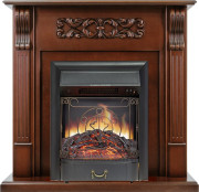 Каминокомплект Venice - Махагон коричневый антик с очагом Majestic FX Black Каминокомплект Venice - Махагон коричневый антик с очагом Majestic FX Black