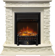 Каминокомплект Luzern - Слоновая кость с очагом Fobos FX M Black RC