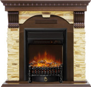 Каминокомплект Dublin - Темный дуб / Сланец с очагом Fobos FX M Black RC Каминокомплект Dublin - Темный дуб / Сланец с очагом Fobos FX M Black RC