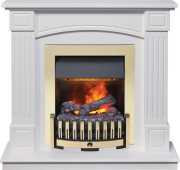 Каминокомплект Boston - Белый (Высота 925см) с очагом Danville Brass FB2 Каминокомплект Boston - Белый (Высота 925см) с очагом Danville Brass FB2