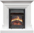 Каминокомплект Bradford - Белый с очагом Majestic FX Black в Красноярске