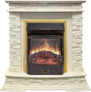 Каминокомплект Luzern - Слоновая кость с очагом Majestic FX M Brass Каминокомплект Luzern - Слоновая кость с очагом Majestic FX M Brass