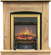 Каминокомплект Barcelona (разборный) - Дуб золотой с очагом Fobos FX M Brass Каминокомплект Barcelona (разборный) - Дуб золотой с очагом Fobos FX M Brass