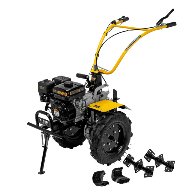 Мотоблок DPT-370X, 7 л.с, дисковое сцепление, ширина 90 см, глубина 35 см, фрез 3 х 4, ВОМ, передачи 3В/1Н Denzel в Красноярске