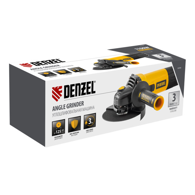 Машина шлифовальная угловая AG125-1100, 1100 Вт, 125 мм, 3000-11000 об/мин Denzel в Красноярске Машина шлифовальная угловая AG125-1100, 1100 Вт, 125 мм, 3000-11000 об/мин Denzel в Красноярске