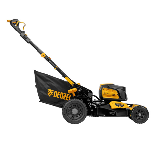 Газонокосилка аккумуляторная бесщет., RLMS560-62, привод, 560 мм, Li-ion, 62В Denzel в Красноярске Газонокосилка аккумуляторная бесщет., RLMS560-62, привод, 560 мм, Li-ion, 62В Denzel в Красноярске