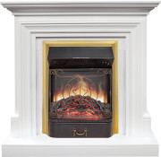 Каминокомплект Bradford - Белый с очагом Majestic FX M Brass Каминокомплект Bradford - Белый с очагом Majestic FX M Brass