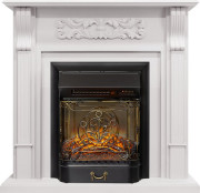 Каминокомплект Venice - Фактурный белый с очагом Majestic FX M Black RC