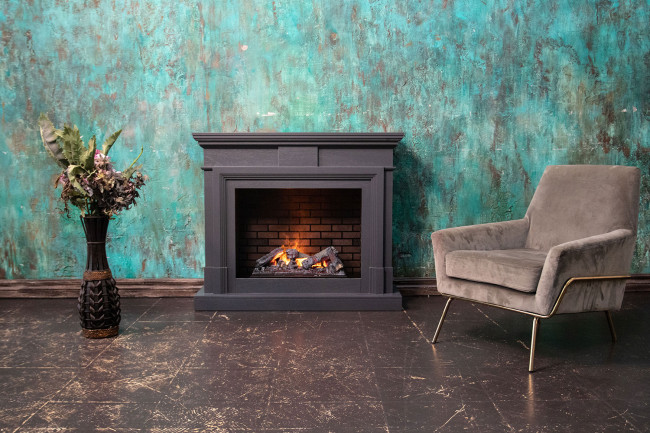 Каминокомплект Coventry Graphite Grey - Серый графит с очагом Symphony 26'' DF2608-INT в Красноярске Каминокомплект Coventry Graphite Grey - Серый графит с очагом Symphony 26'' DF2608-INT в Красноярске