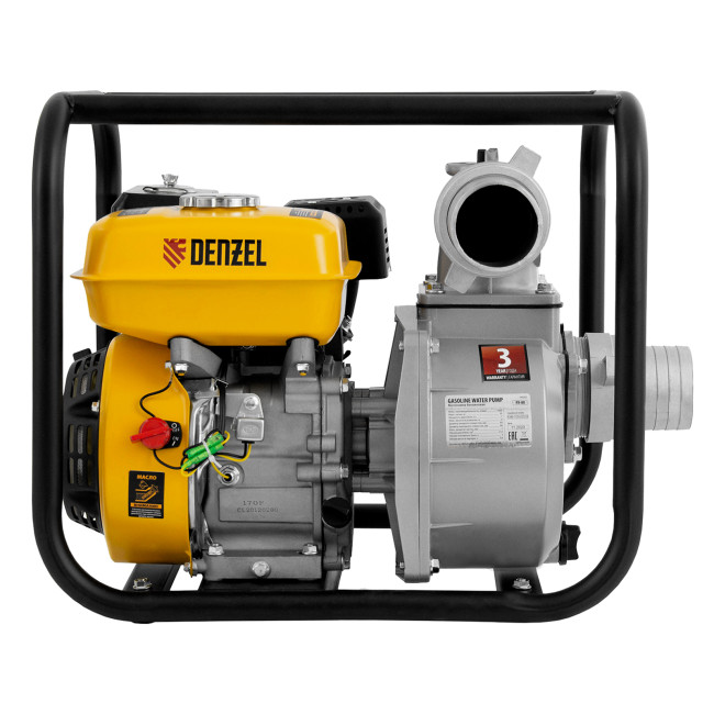 Мотопомпа бензиновая для чистой воды PX-80, 7 л.с, 3", 1000 л/мин, глубина 8 м, напор 30 м Denzel в Красноярске