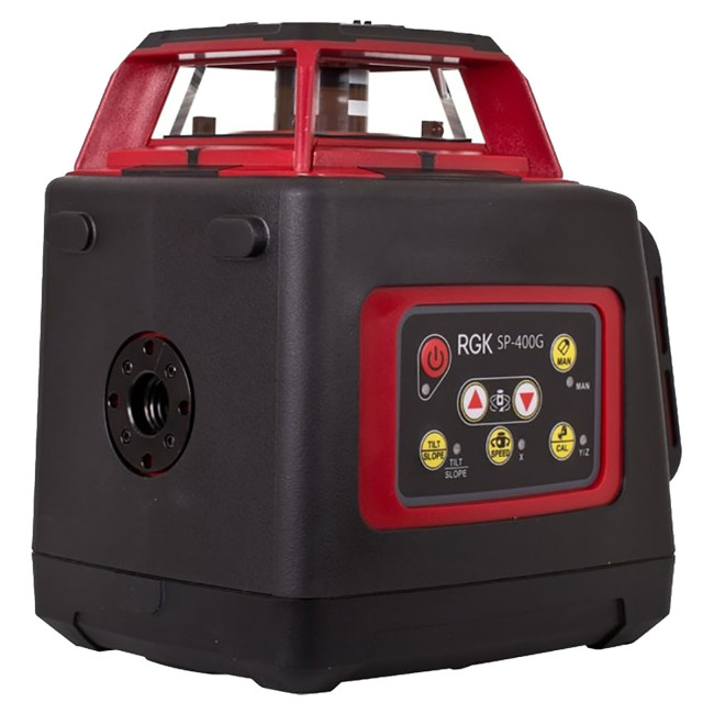 Комплект: ротационный нивелир RGK SP-400G + элевационный штатив RGK SH-170 + рейка RGK LR-2 + дальномер RGK DL100G в Красноярске