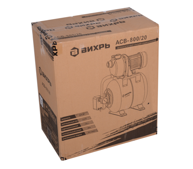 Насосная станция ВИХРЬ АСВ-800/20 в Красноярске