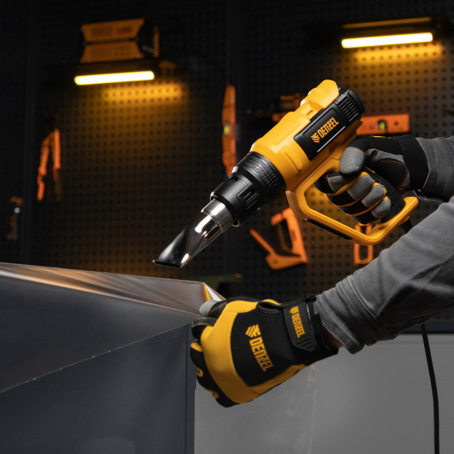 Фен технический HG-2000E, 2000 Вт, 2 режима, LCD дисплей Denzel в Красноярске