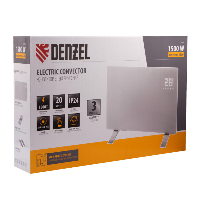 Конвектор электрический OptiPrime-1500, Wi-Fi, тачскрин, цифровой термостат, 1500 Вт Denzel в Красноярске Конвектор электрический OptiPrime-1500, Wi-Fi, тачскрин, цифровой термостат, 1500 Вт Denzel в Красноярске
