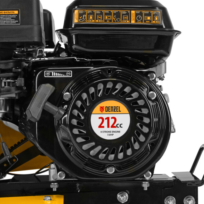 Мотоблок DPT-170, 7 л.с., ремен.сцеп, шир 85 см, глуб 35 см,фрез 3х3,ШОМ,скор 2В/1Н,кол 8" Denzel в Красноярске Мотоблок DPT-170, 7 л.с., ремен.сцеп, шир 85 см, глуб 35 см,фрез 3х3,ШОМ,скор 2В/1Н,кол 8" Denzel в Красноярске