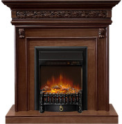 Каминокомплект Valletta - Темный дуб с очагом Fobos FX M Black RC Каминокомплект Valletta - Темный дуб с очагом Fobos FX M Black RC