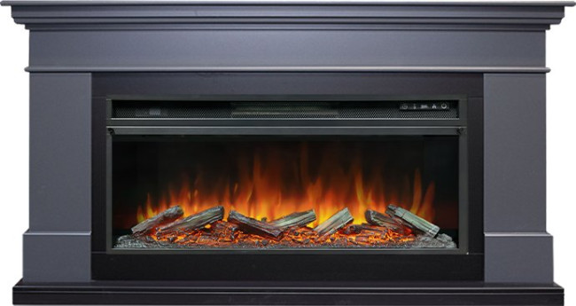 Каминокомплект California - Серый графит (Высота 850 мм) с очагом Vision 42 LOG LED в Красноярске