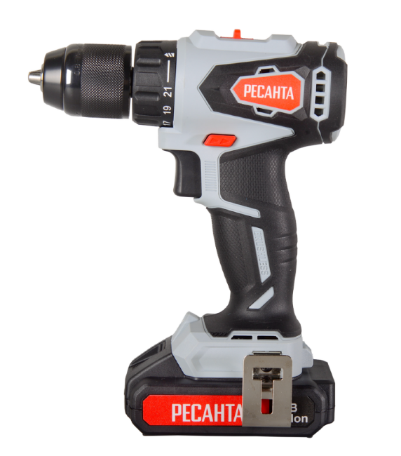 Дрель-шуруповерт аккумуляторная Ресанта ДА-20-2ЛК-Б (2,0 А/ч) (бесщеточный двигатель) в Красноярске Дрель-шуруповерт аккумуляторная Ресанта ДА-20-2ЛК-Б (2,0 А/ч) (бесщеточный двигатель) в Красноярске